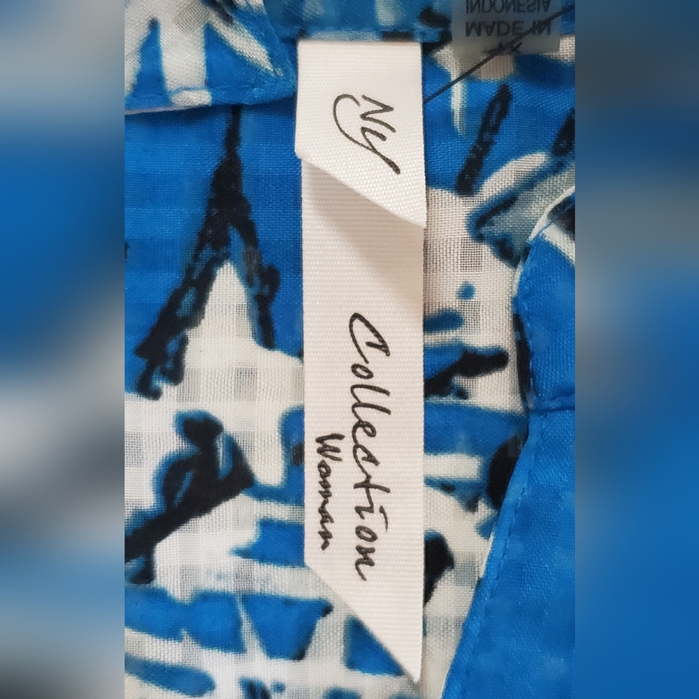 Beautiful NY Collection Button Down Shirt Like New 1X - Picture 4 of 5